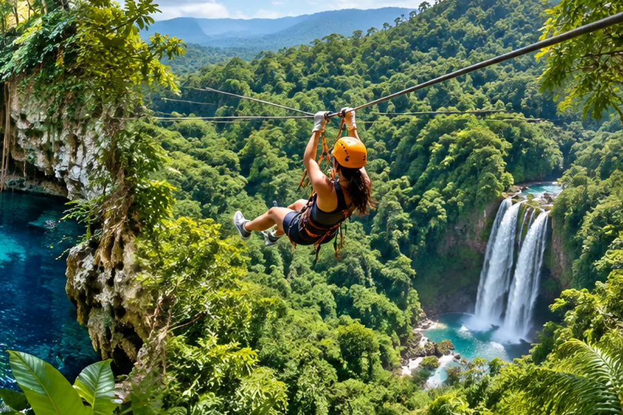 Zipline en la selva